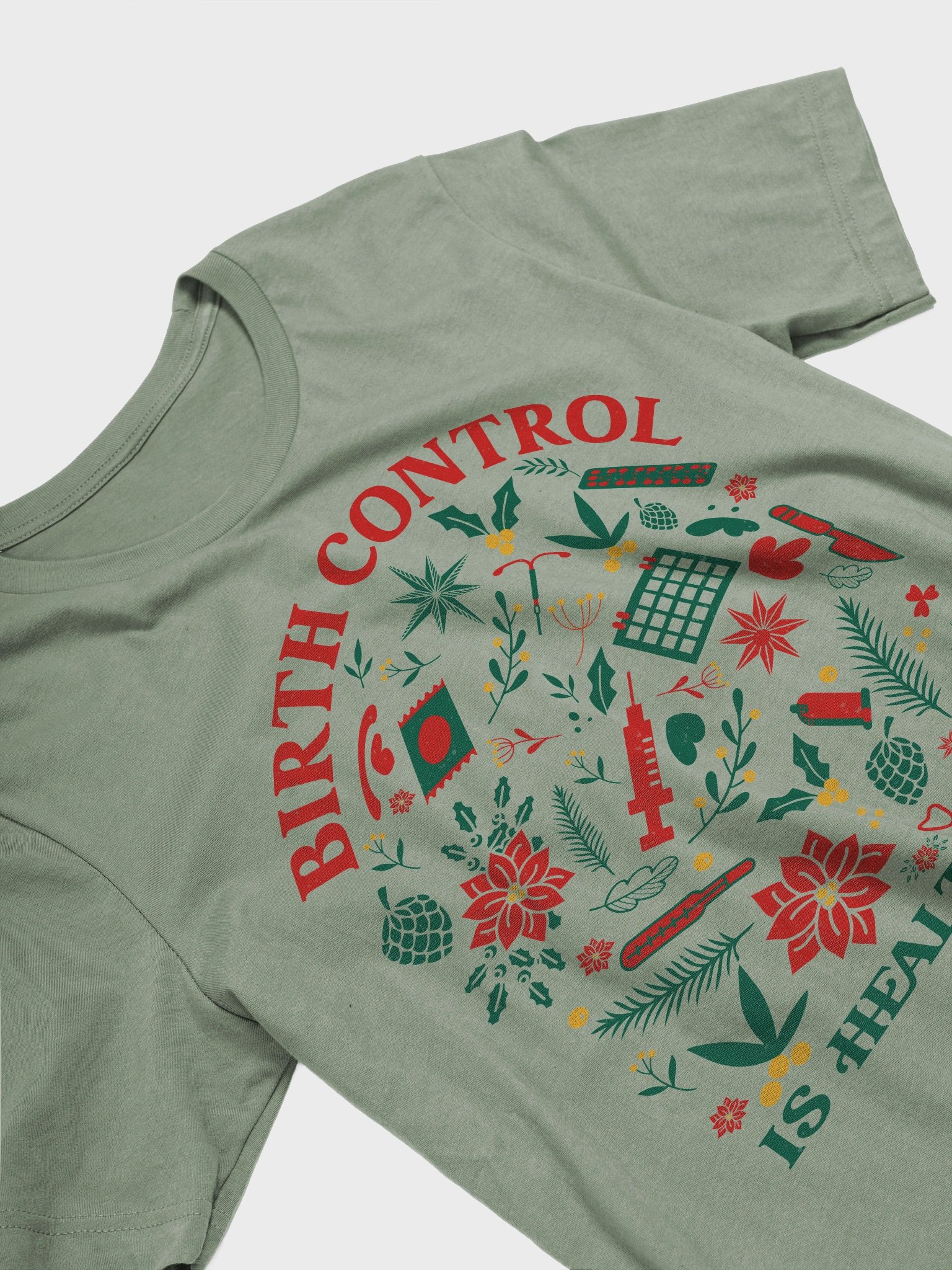 birth control blooms (holiday edition tee) product image (39)