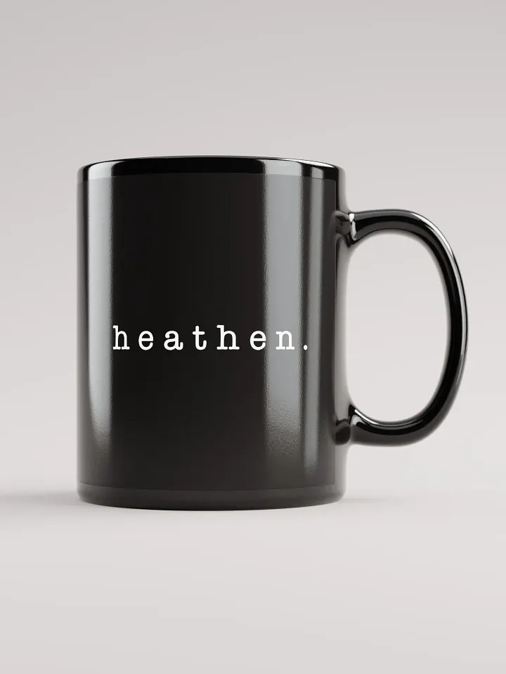 "heathen." mug product image (2)