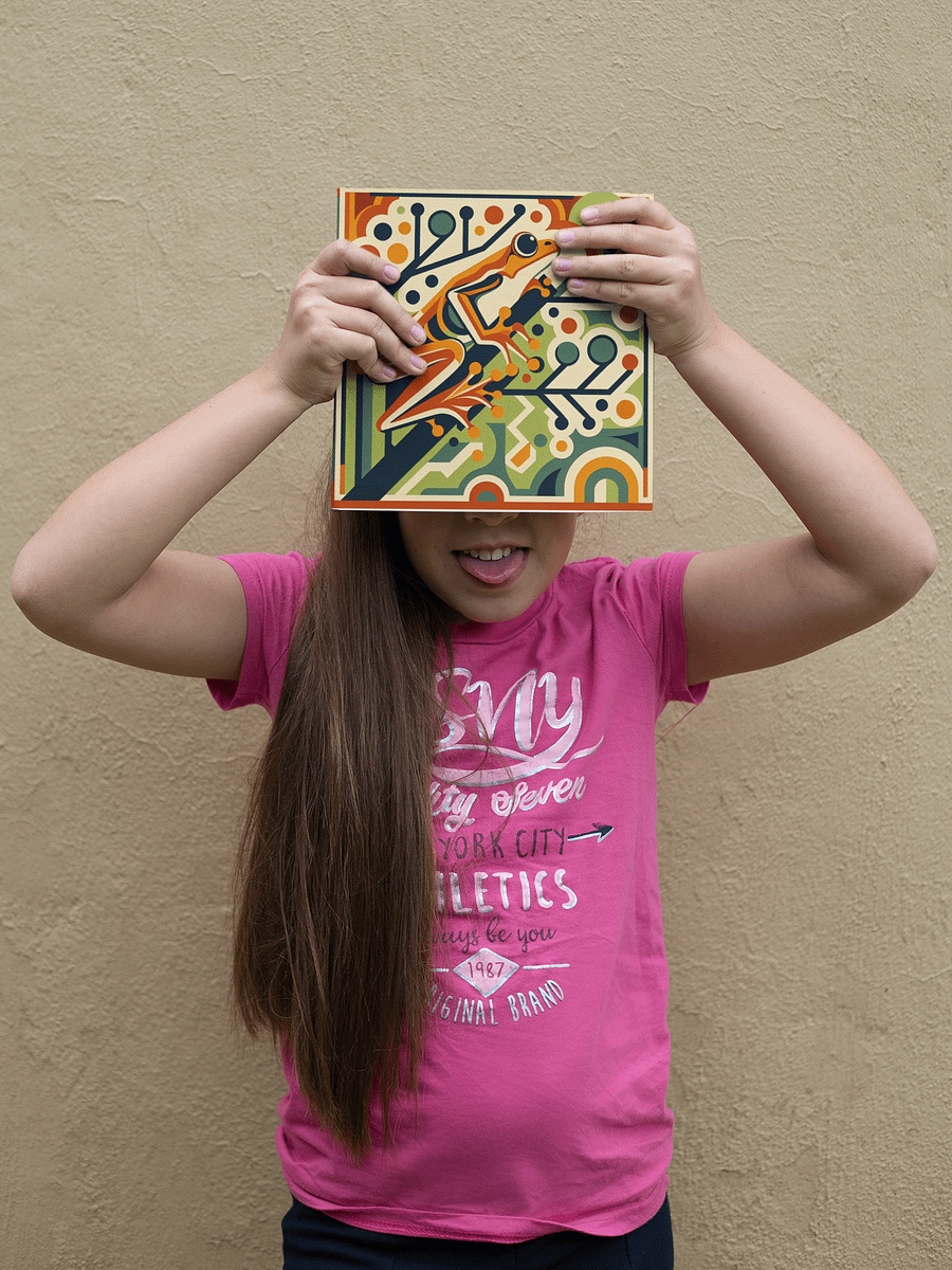 Art Deco Tree Frog Poster in Five Sizes product image (3)