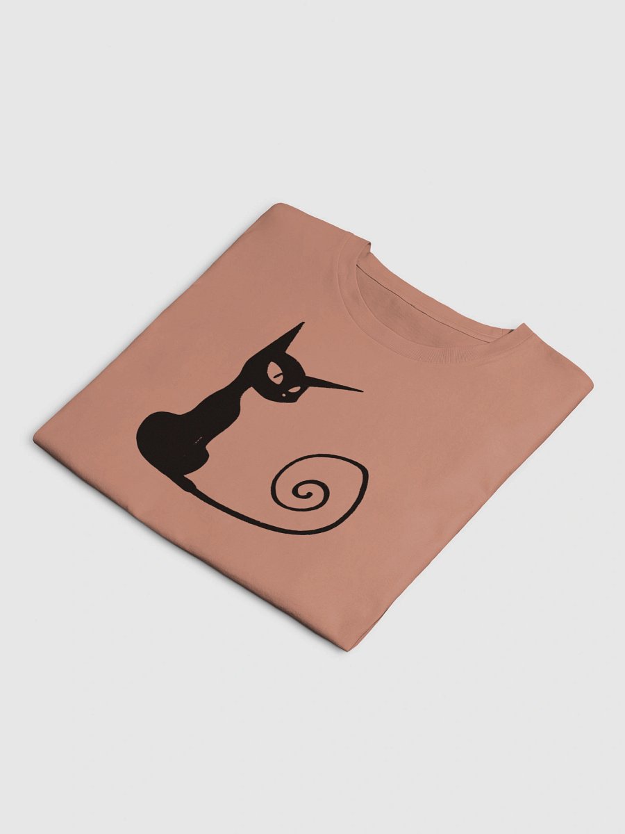Y2K Aesthetic Black Cat Crop Top Tee - Cute Edgy Baby Tee product image (19)