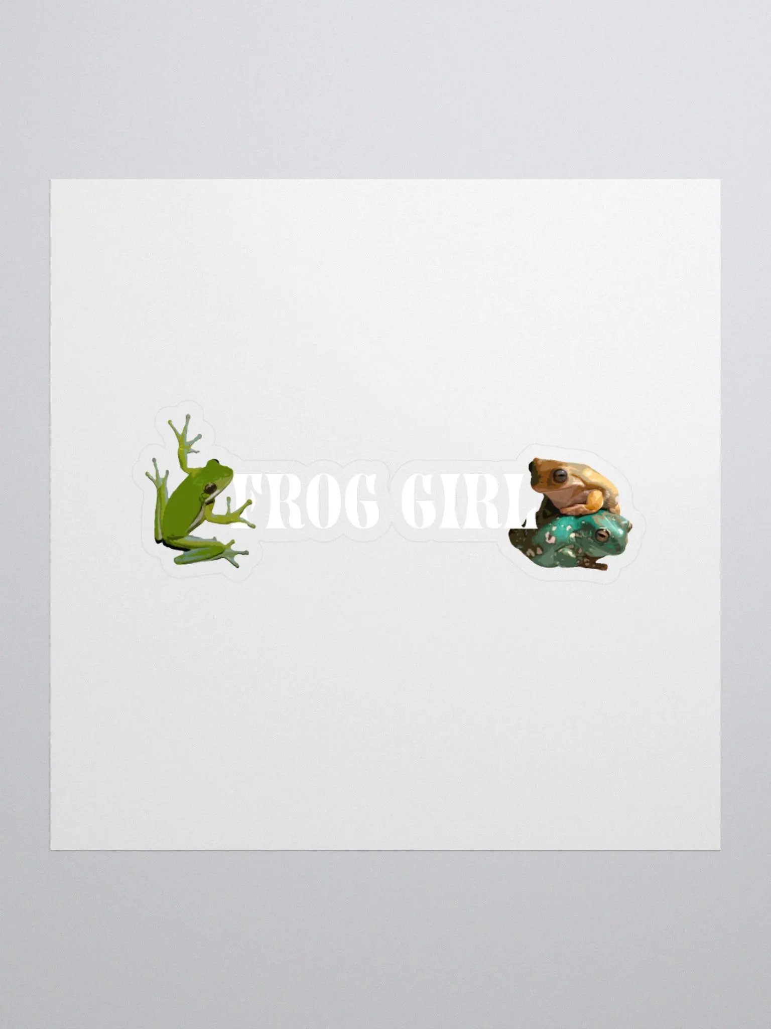 Frog Girl stickers product image (1)