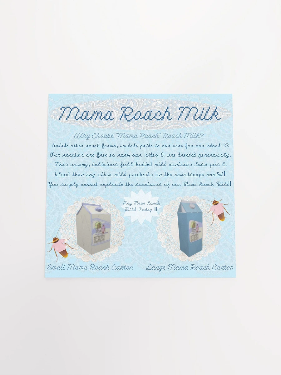Mama Roach Milk Website Square Matte Poster product image (4)