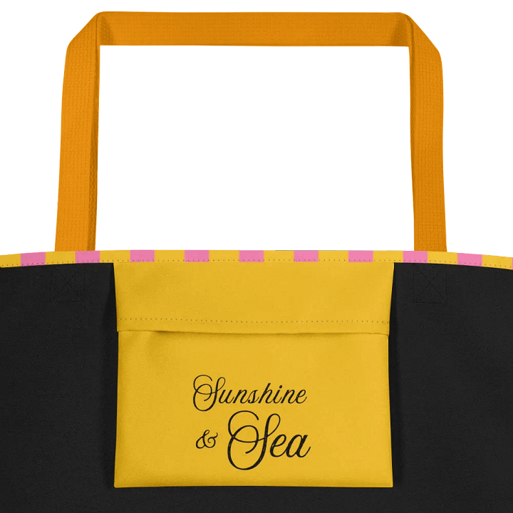 Sunset Stripes Large Tote Bag product image (2)