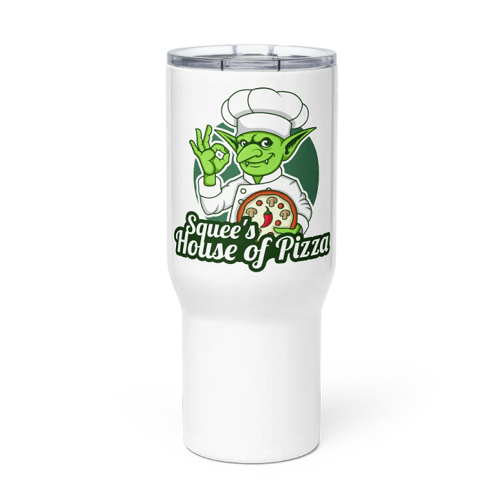 Squee’s House of Pizza Travel Mug with Handle product image (1)