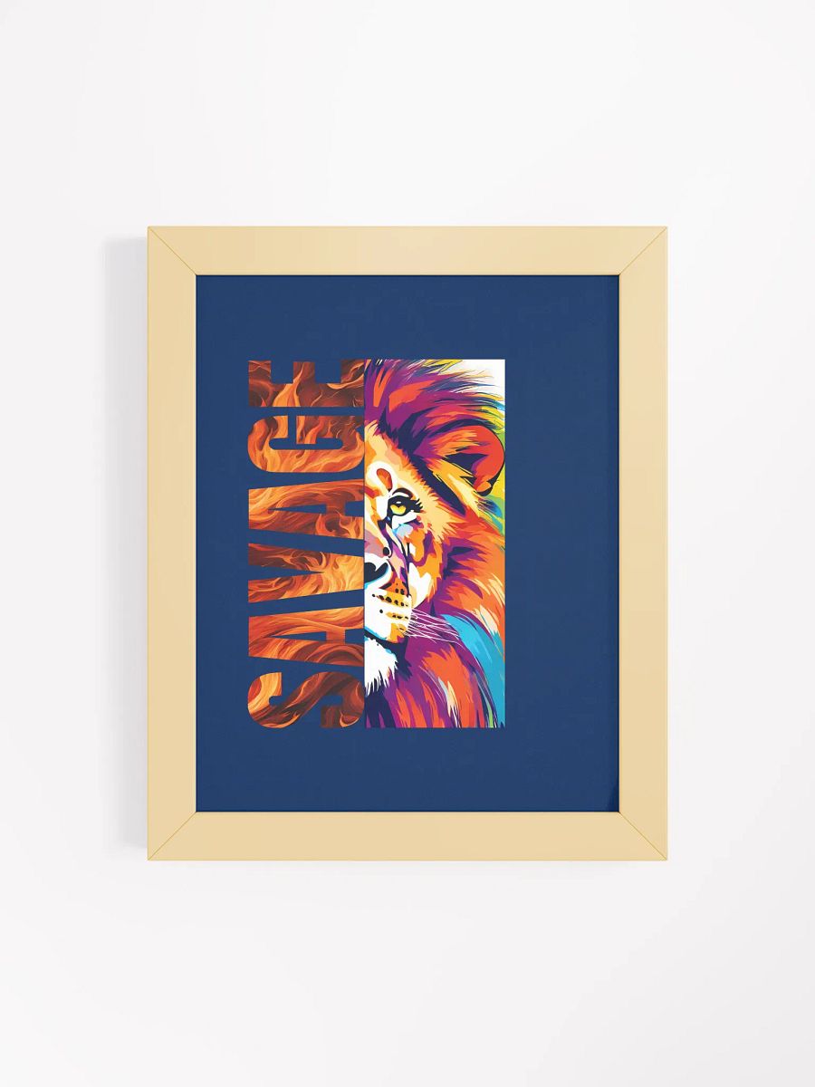 Savage Lion Framed Art Poster product image (44)