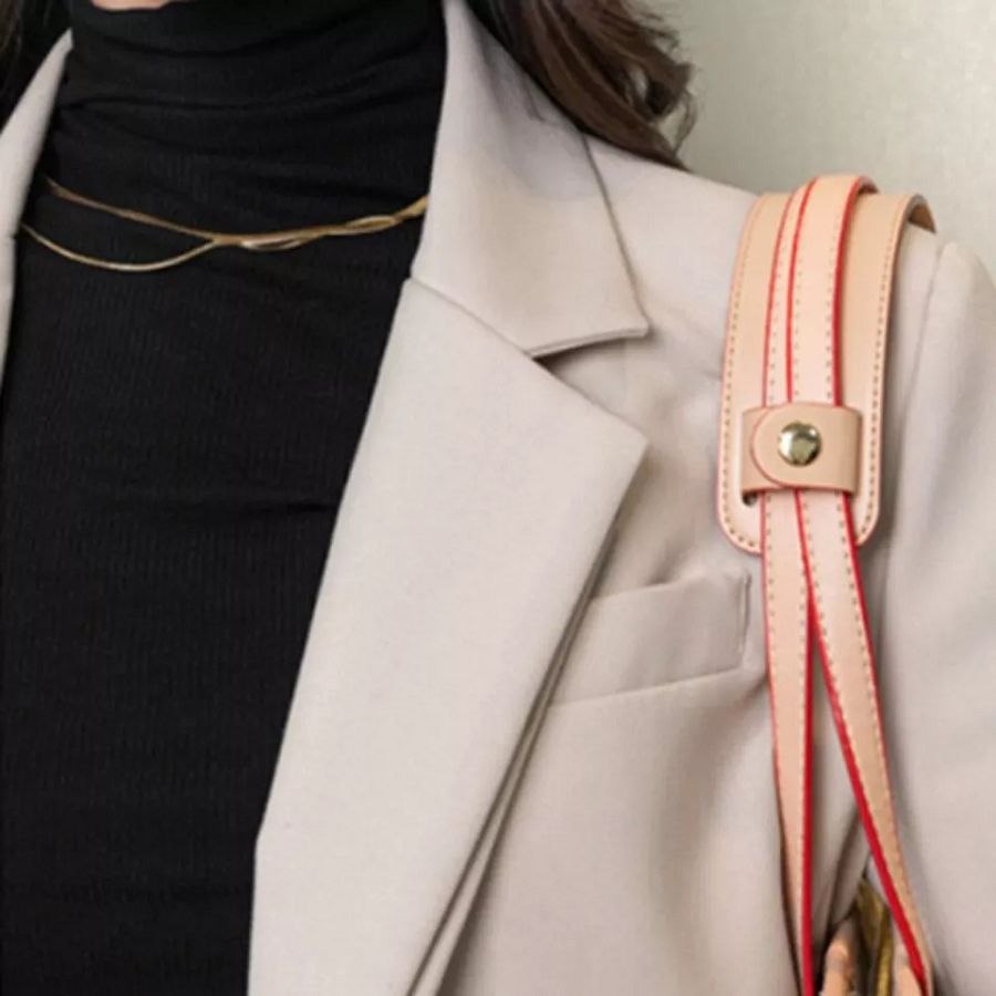 Bag Strap Wide Leather Bag Strap Handle Fixing Clip Decompression Shoulder Pads product image (4)