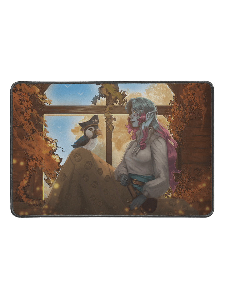 A Friend in Fall Deskmat (12" x 18") product image (1)