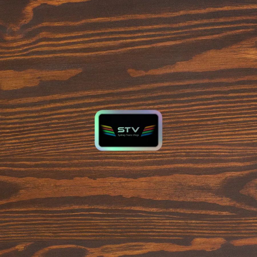 STV Grey Holographic Sticker Sheet product image (3)