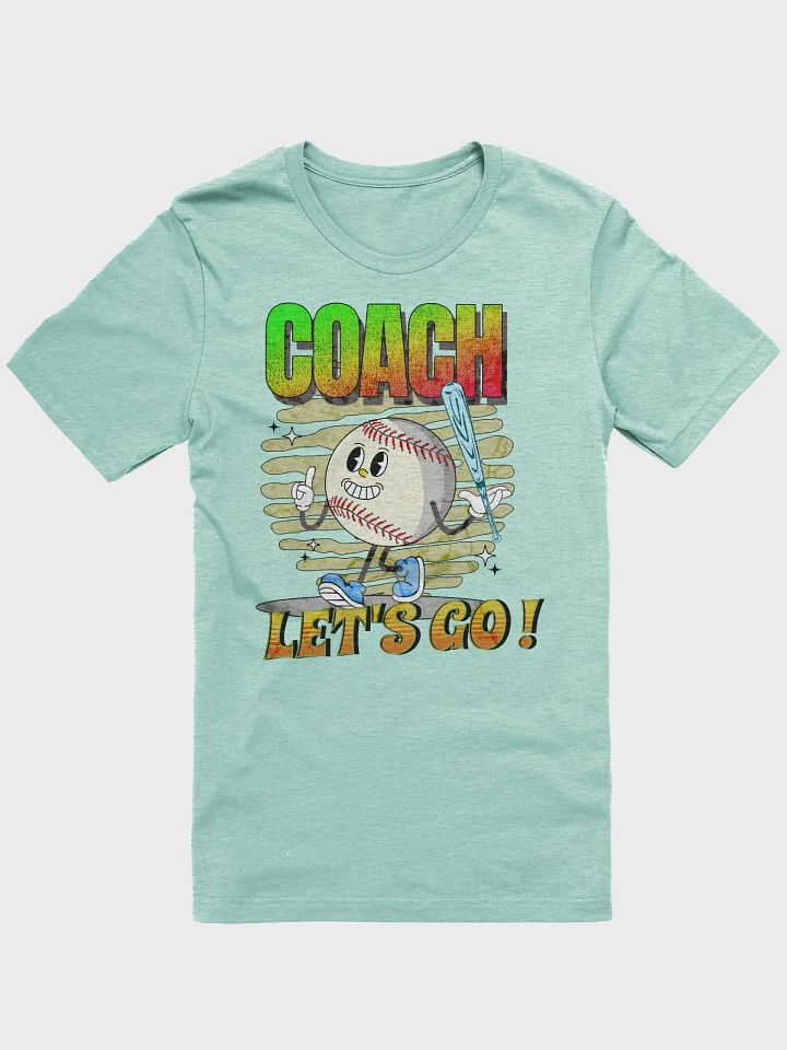 Retro Mascot Coach Lets Go Baseball Happy Ballgame T-Shirt product image (19)