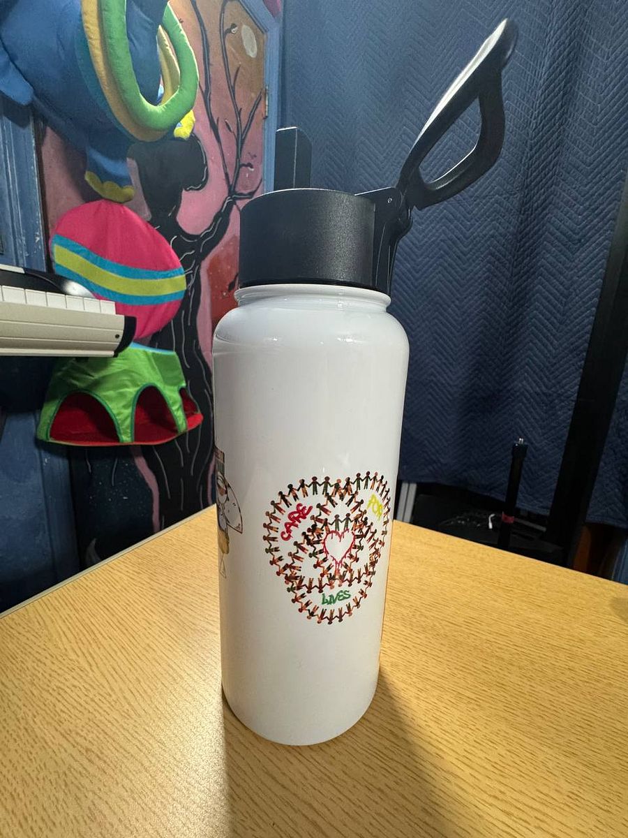 Care 4 Lives Stainless Steel Water Bottle with a Straw product image (9)