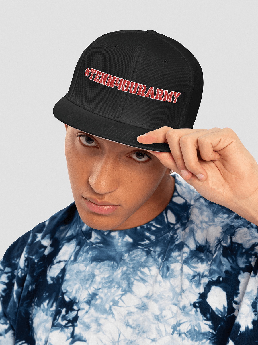 #TENN4OURARMY Red (EMBROIDERED) SNAPBACK CAP product image (17)