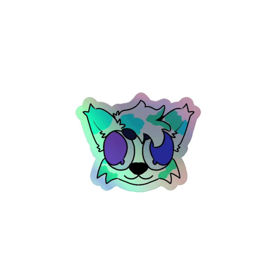 Fisk No Thoughts Holographic Sticker product image (1)