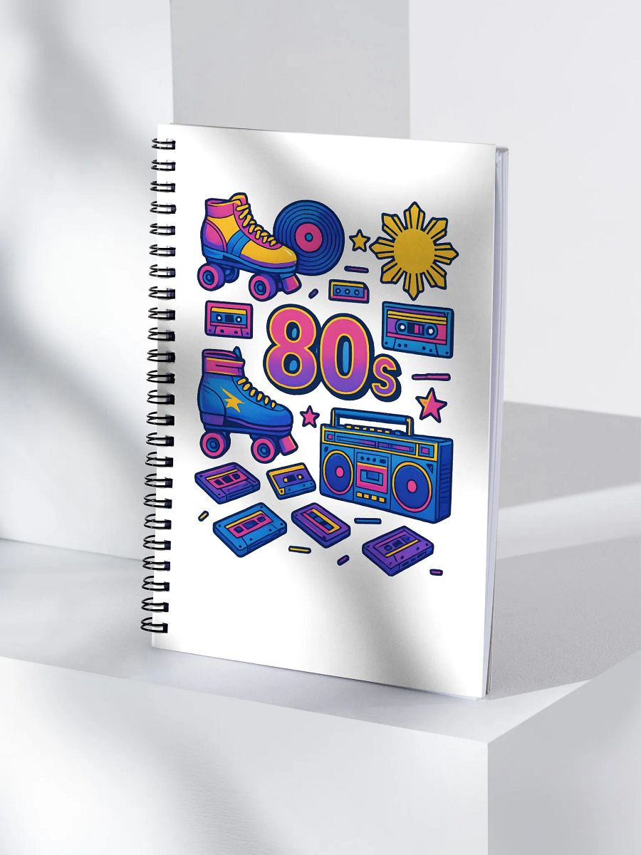 Retro 80s Vibes Spiral Notebook product image (4)