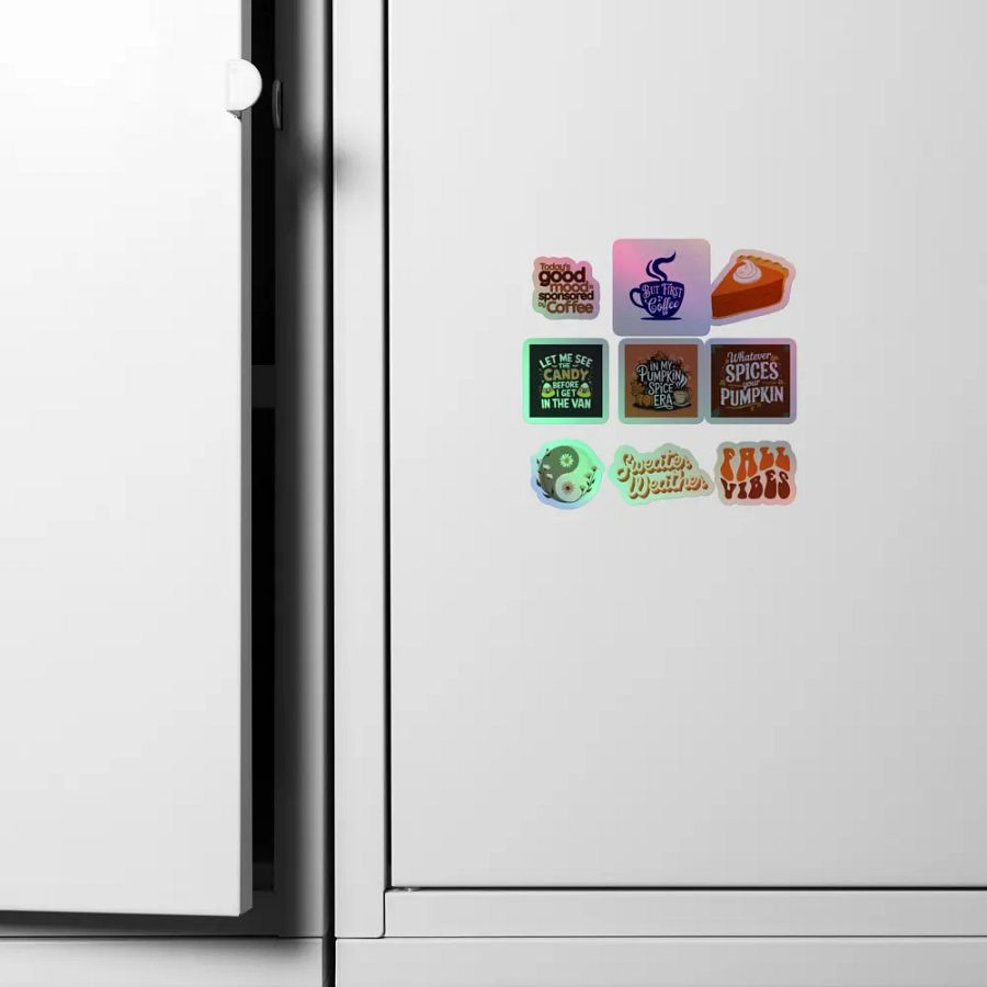 Fall Vibes Holographic Sticker Sheet product image (6)