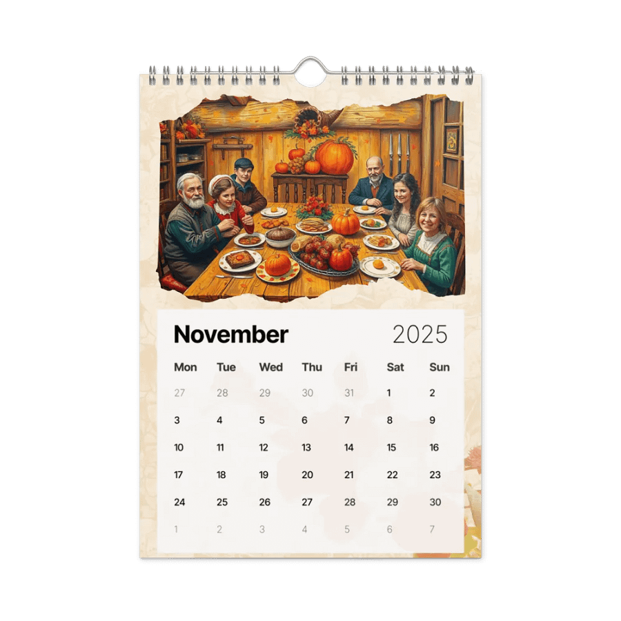 FOLK ART WALL CALENDAR 2025 product image (11)
