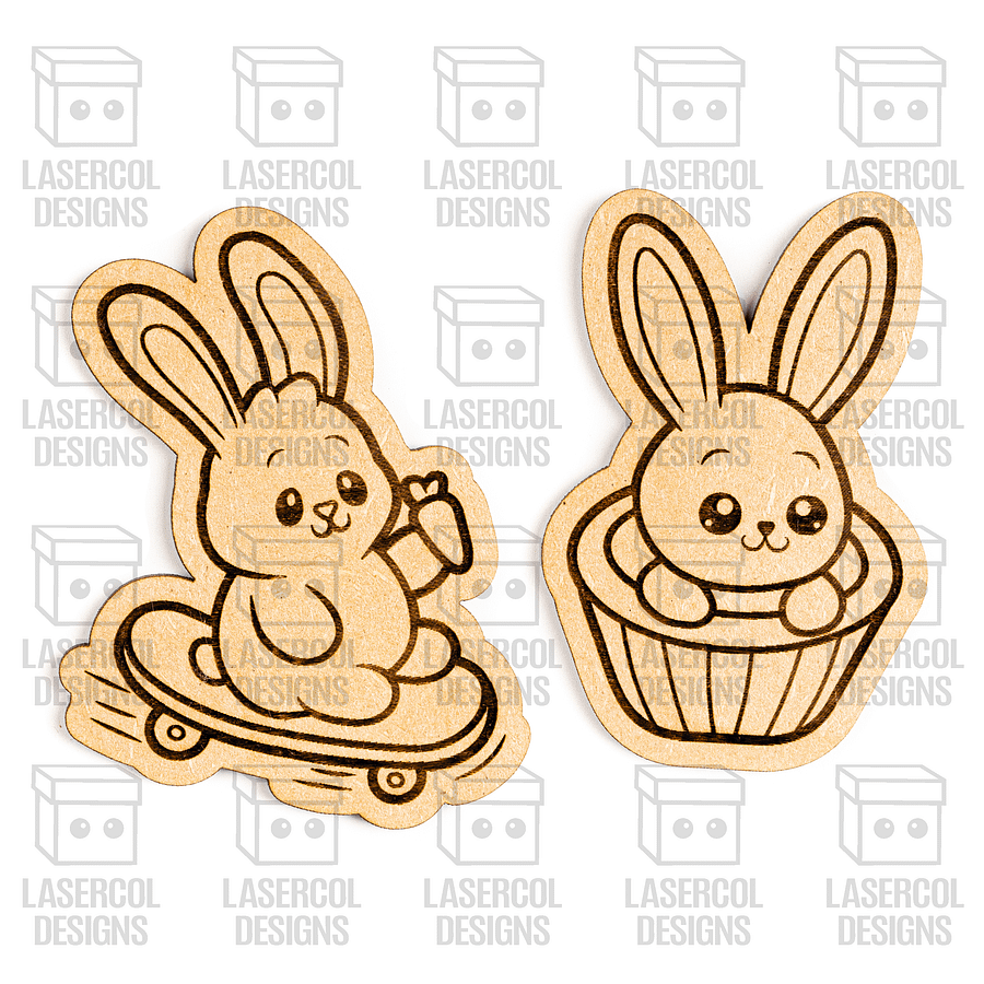 Easter Bunny Paint Kit DIY Cut Outs Set 7 - Laser Cut Files product image (5)