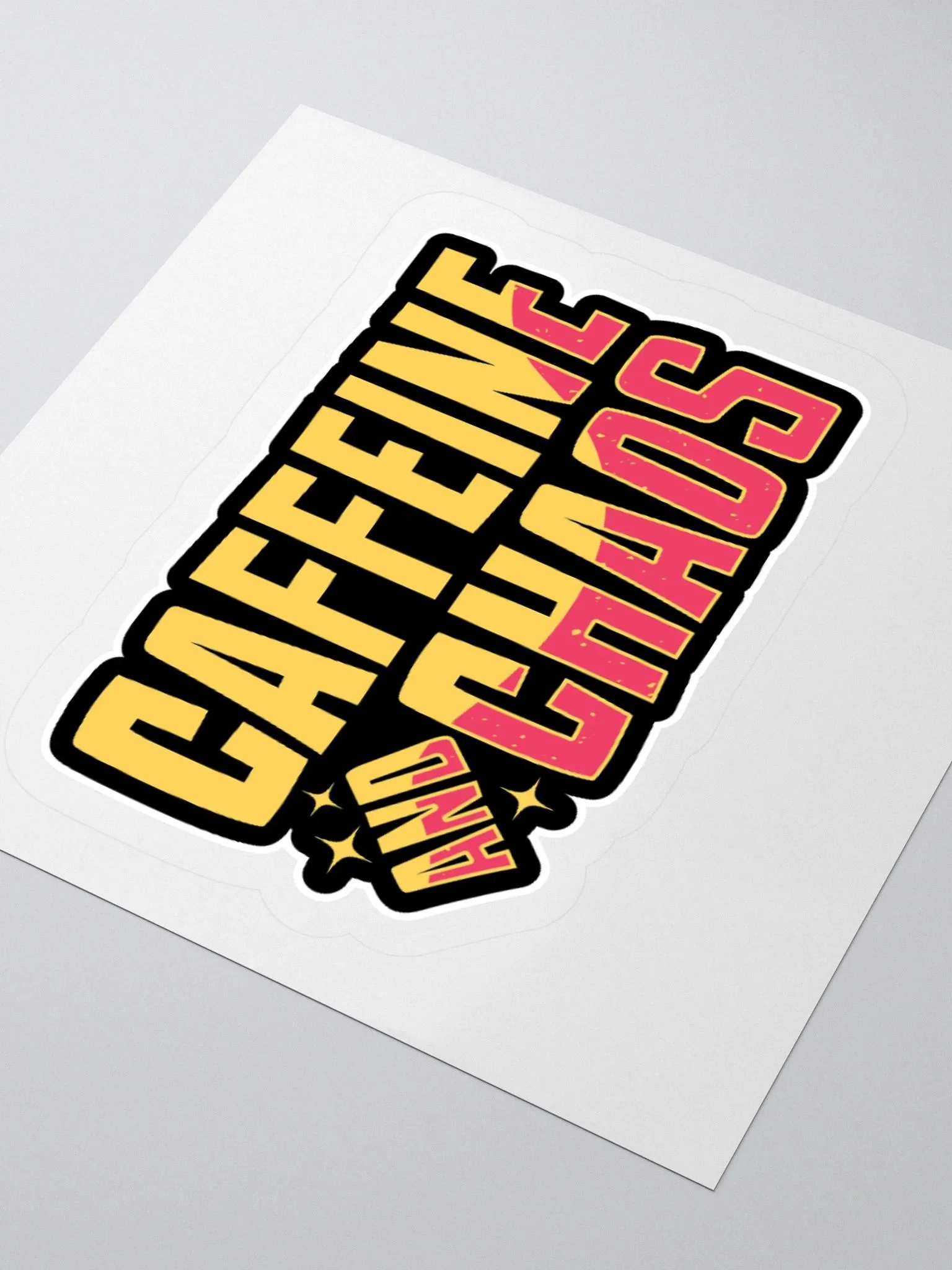 Coffee & Chaos Sticker – A Must-Have for Coffee Lovers product image (9)