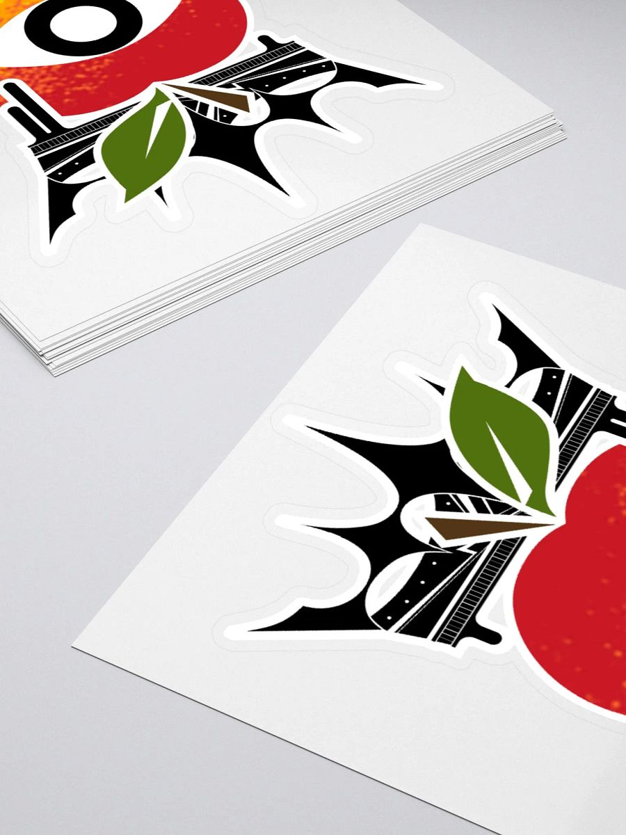 Crowned Apple LARGE (Color) ✦ Kiss Cut Stickers product image (10)