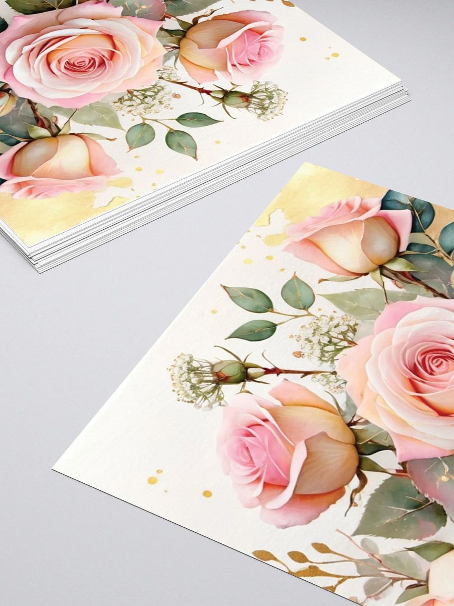 Golden Blush -Roses Vinyl Stickers product image (15)