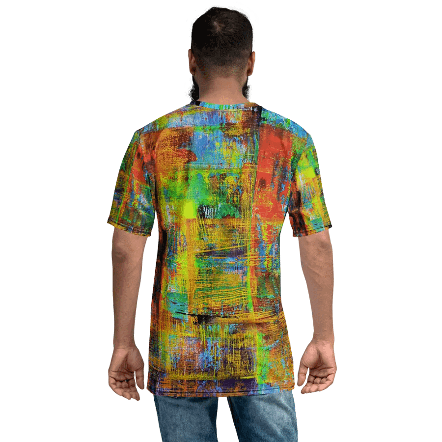 original artwork by b.reters, abstract squeegee technique printed on tshirt product image (7)