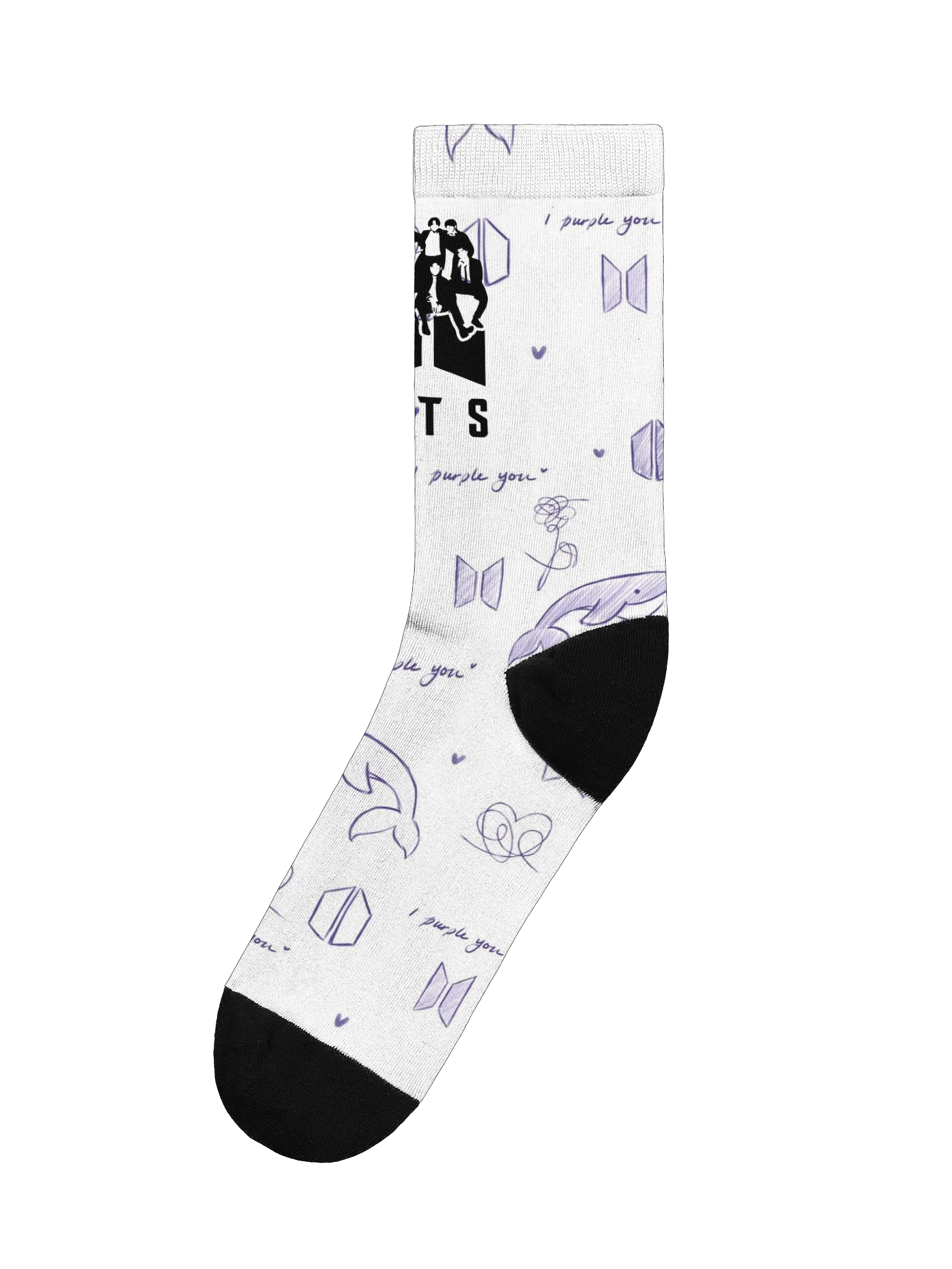 BTS I PURPLE YOU Crew Socks product image (1)