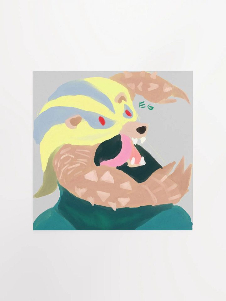 MonHun Bear Painting Print product image (1)