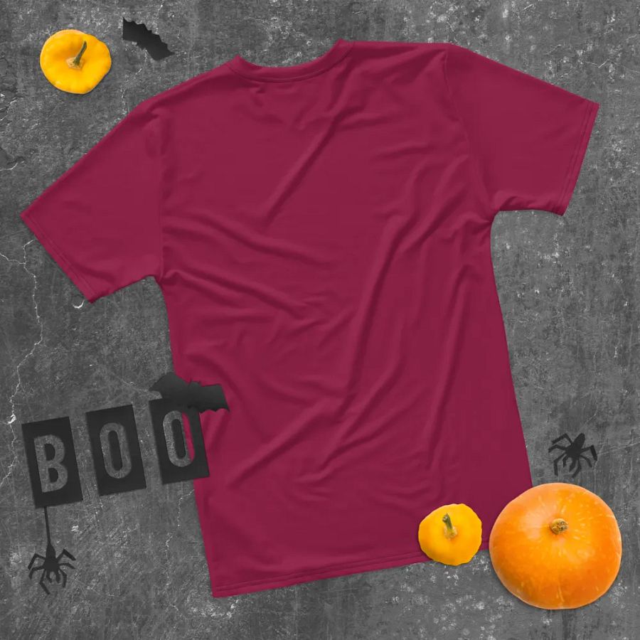 Plain Dark Red True Summer Men's Crewneck Polyester Heavyweight Premium T-Shirt by Treasure Pie product image (11)