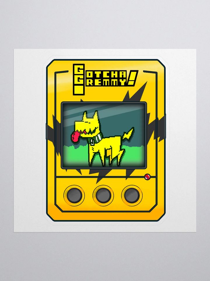 Gotcha Gremmy! [Yellow/Black] - Sticker product image (1)