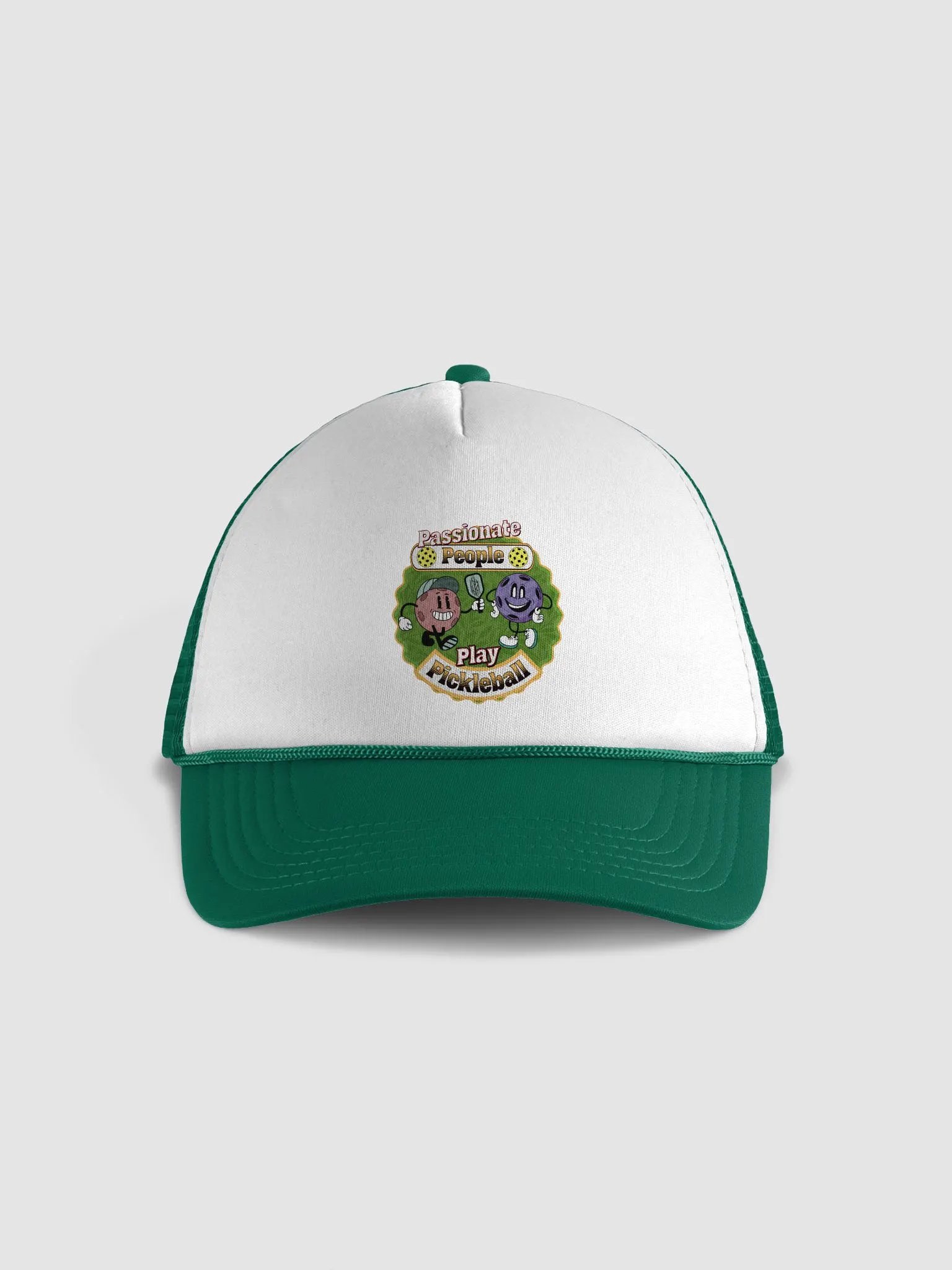 Passionate People Play Pickleball Foam Trucker Hat product image (6)