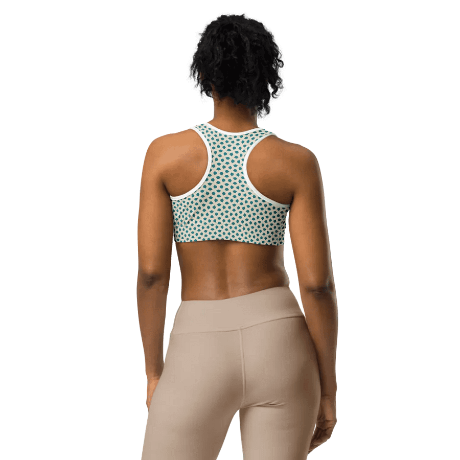 Blue Leaves Sports Bra product image (4)