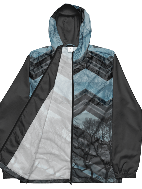 Gray Wood Unisex Windbreaker product image (1)