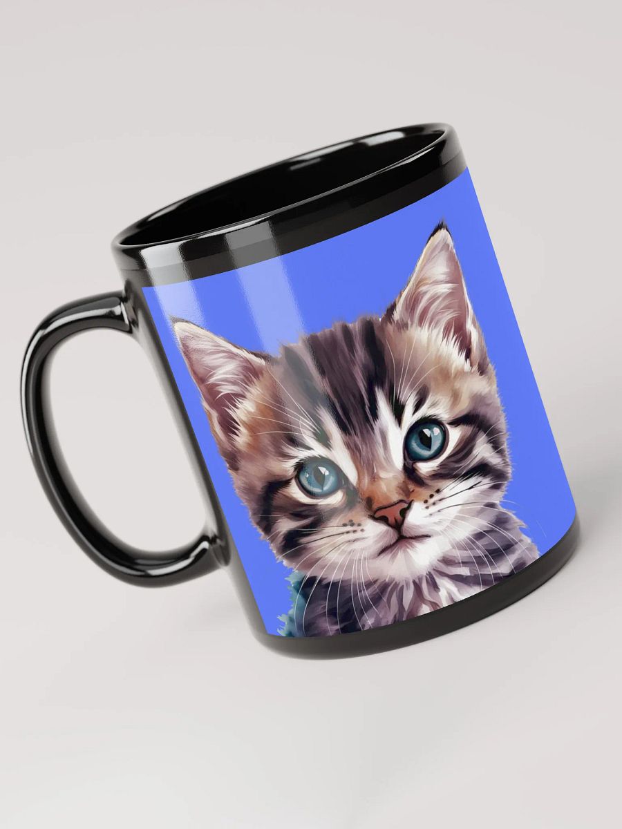 Cat Mug Neon Blue product image (6)
