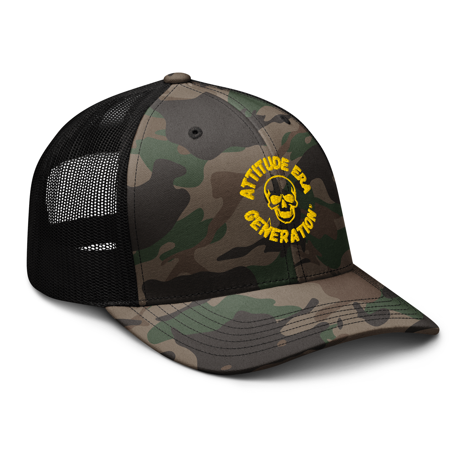 Attitude Era Generation Camo Trucker Cap product image (6)