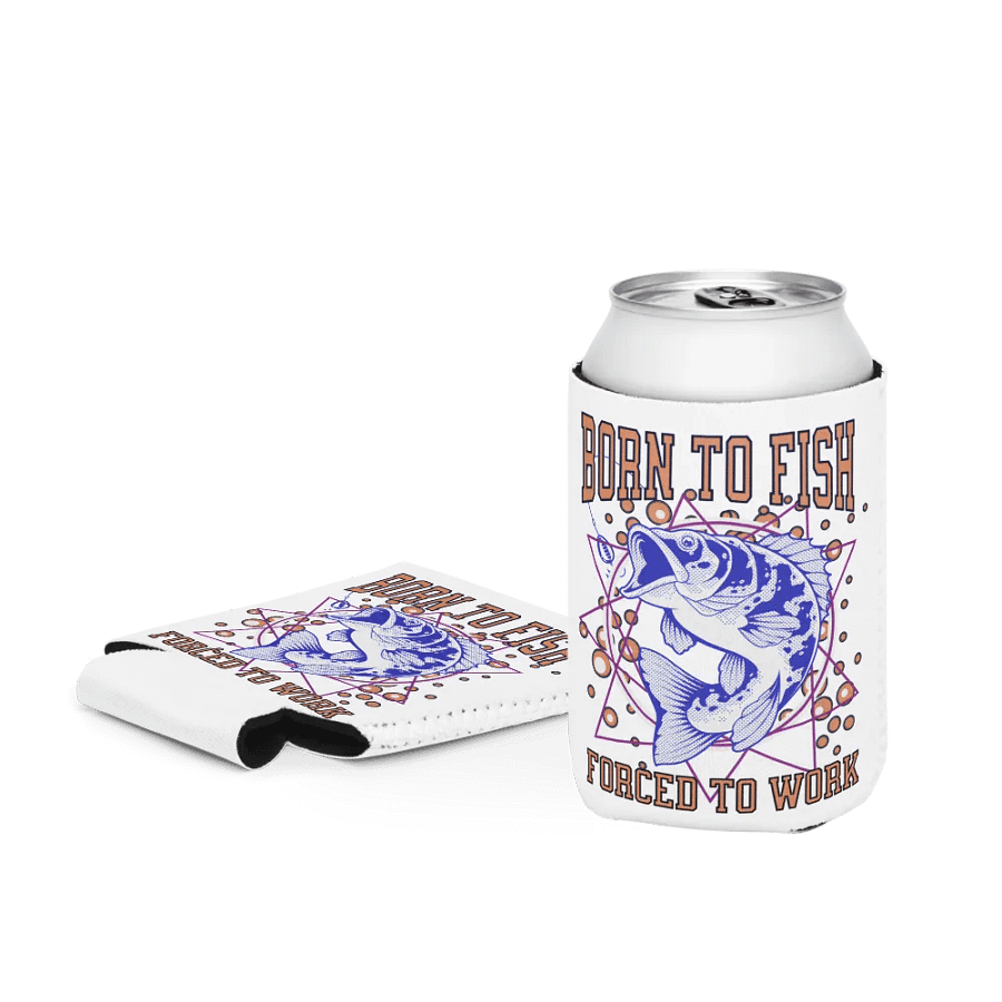 Born to Fish Forced To Work Can Cooler product image (4)