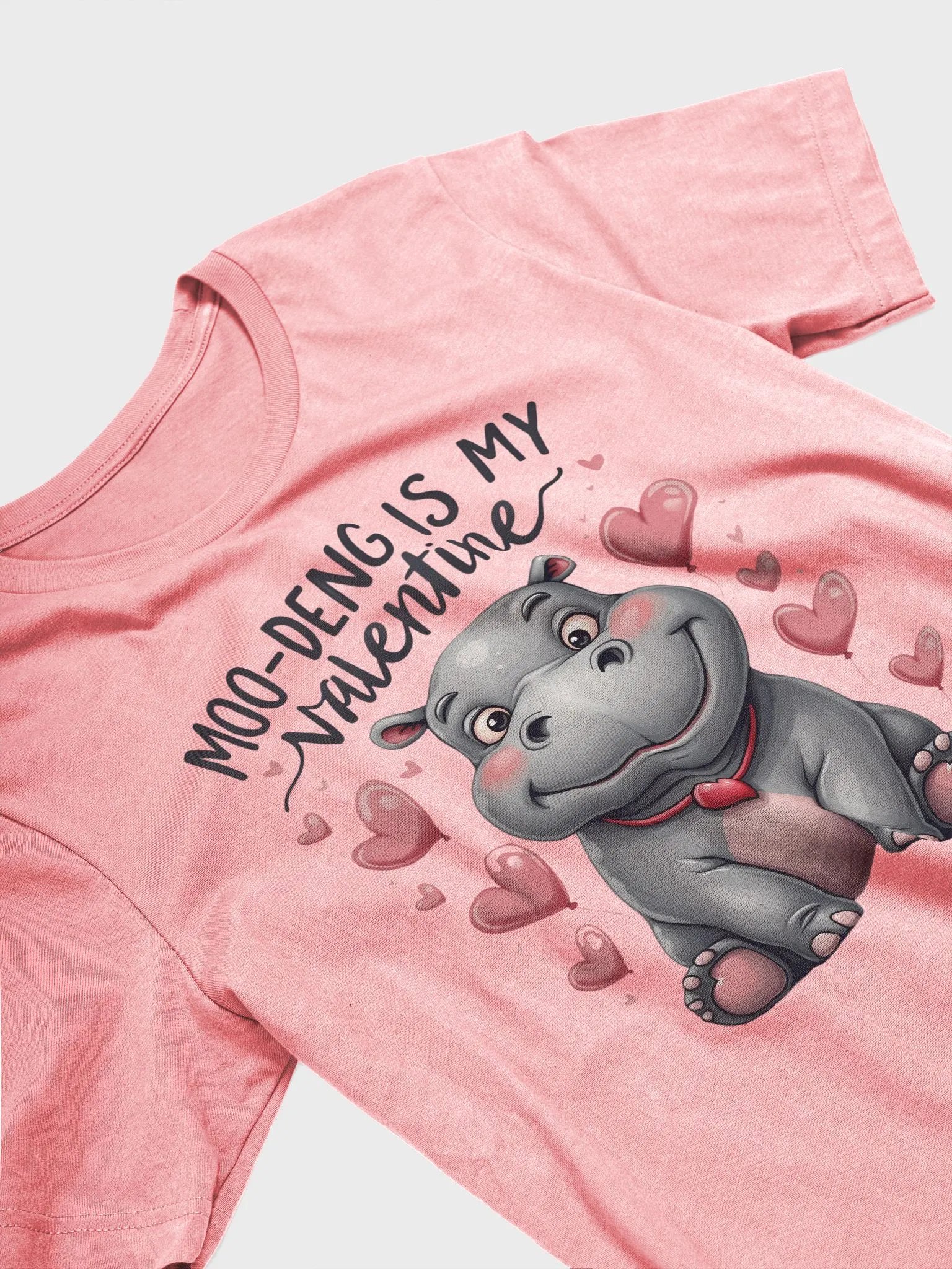 Moo-Deng is My Valentine T-Shirt product image (3)