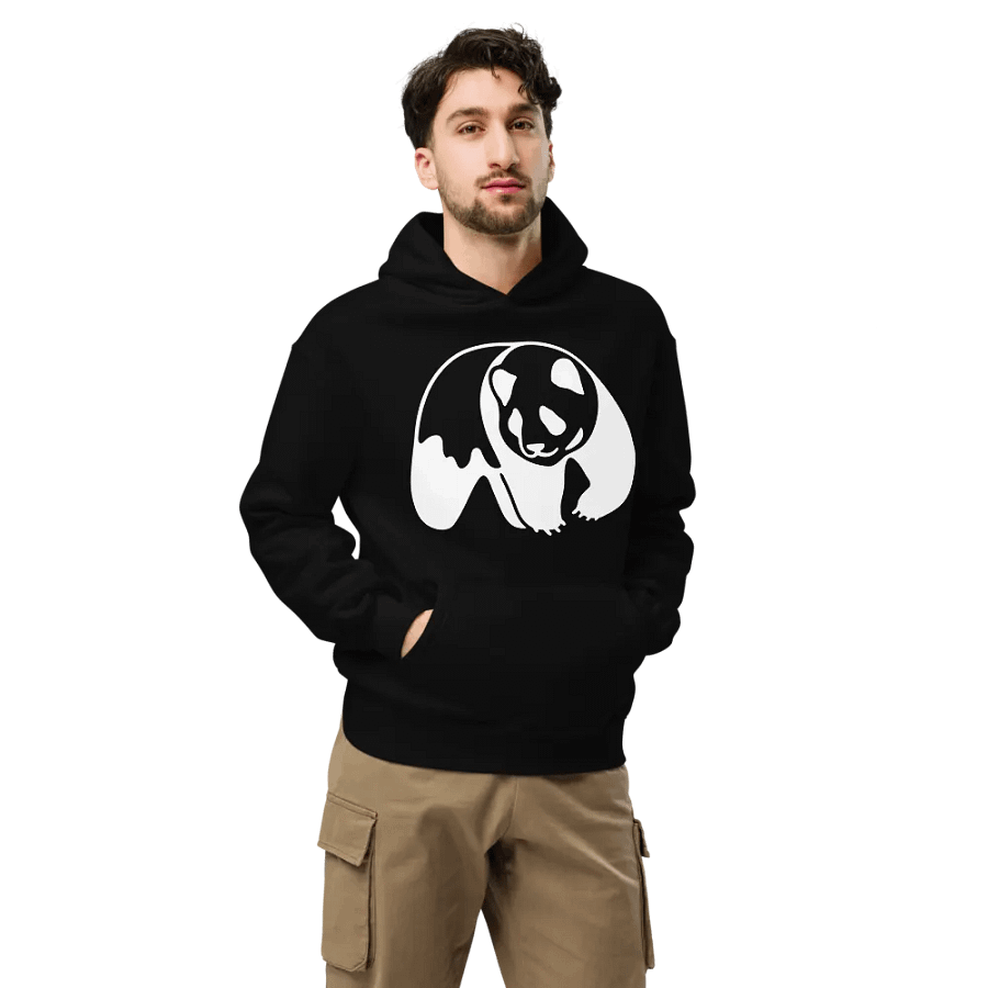 Panda huddy black colour product image (2)