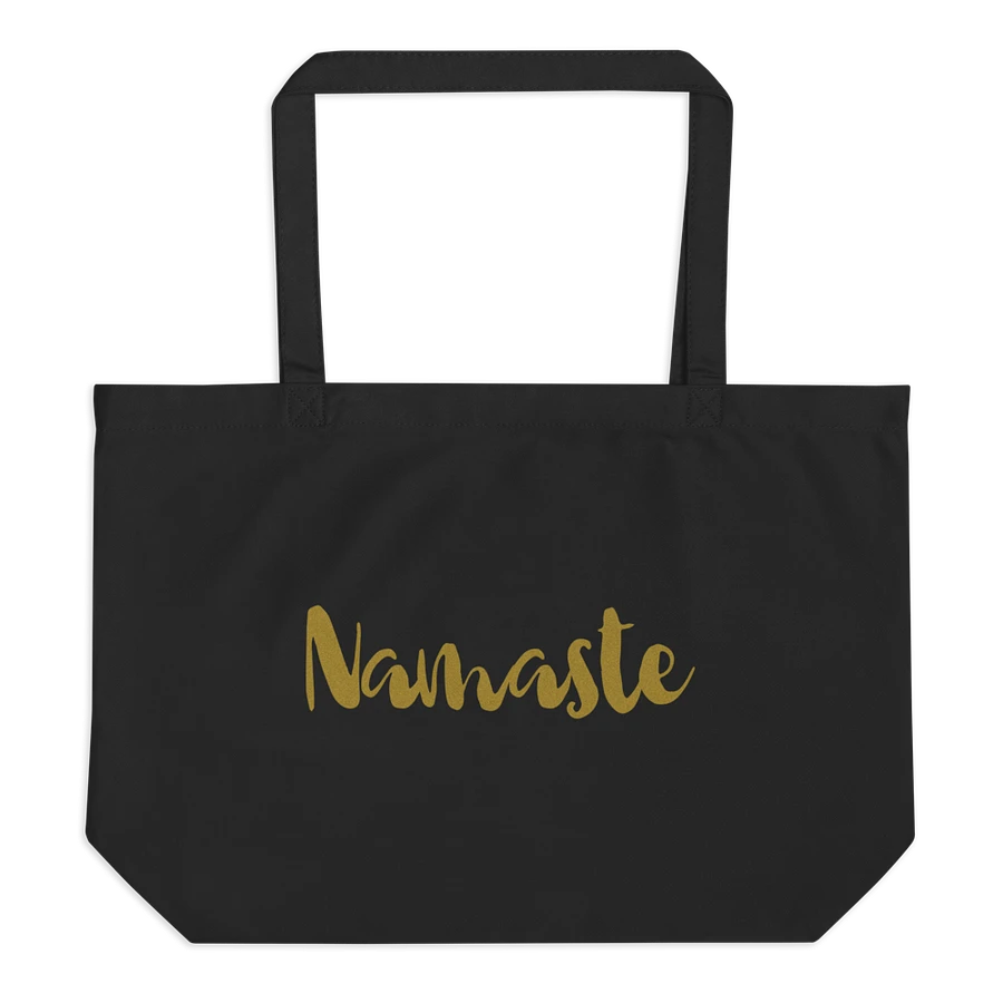 Namaste Text Eco-Friendly Large Tote Bag product image (2)