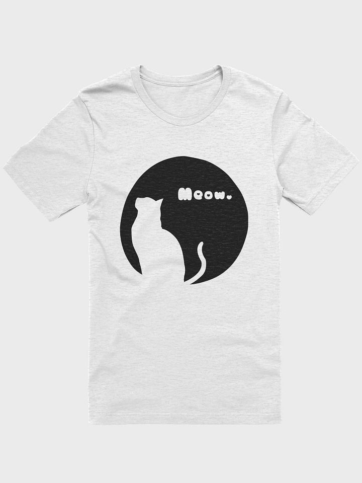 Meow Silhouette Cat T-Shirt product image (1)