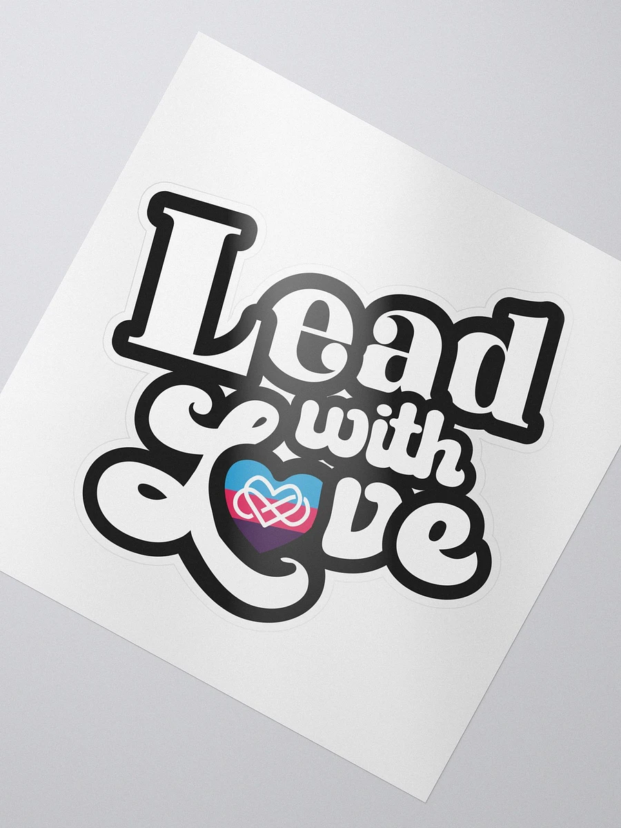 Lead With Love Sticker: Polyamory product image (2)