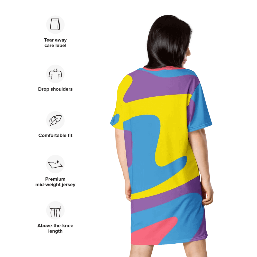 Watercolor Wonder T Shirt Dress product image (10)