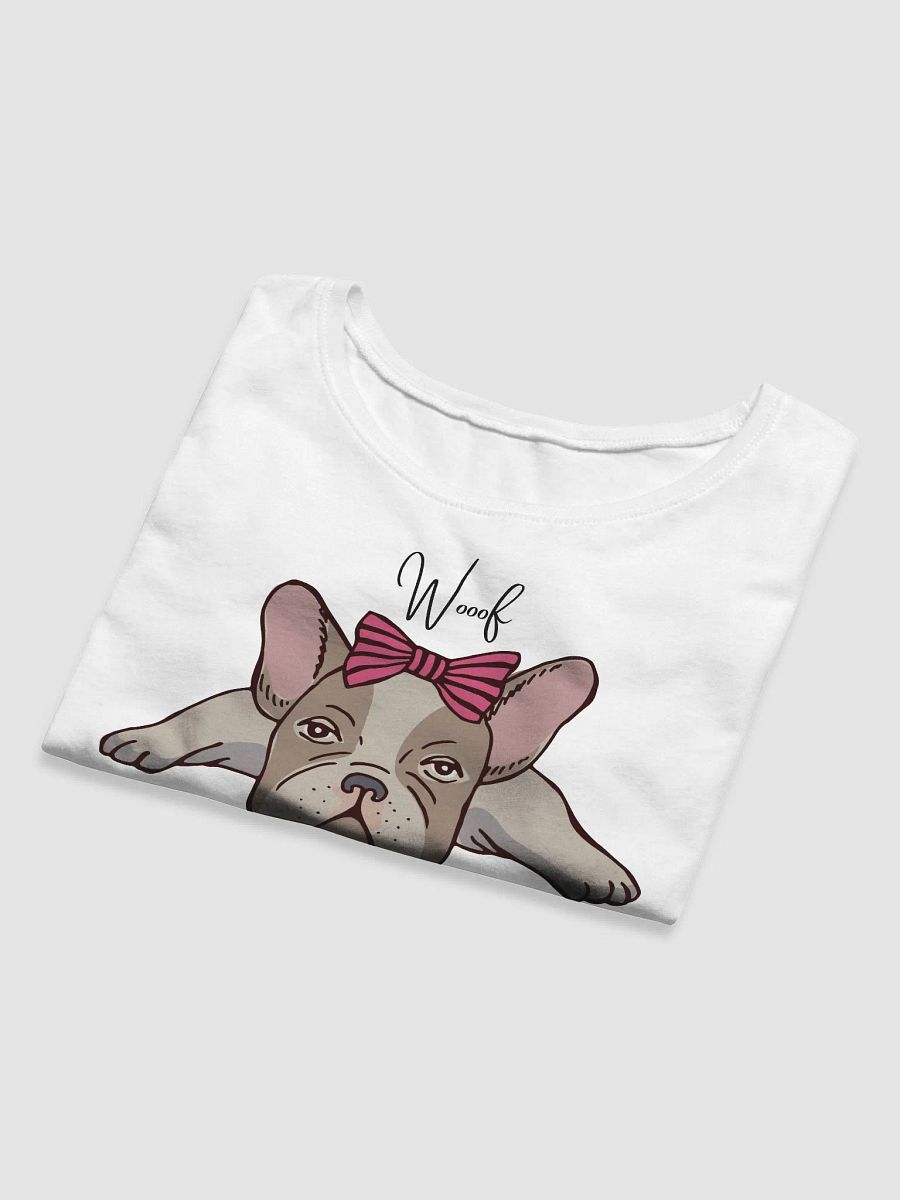 Girly French Bulldog Women's Crop Tee product image (3)