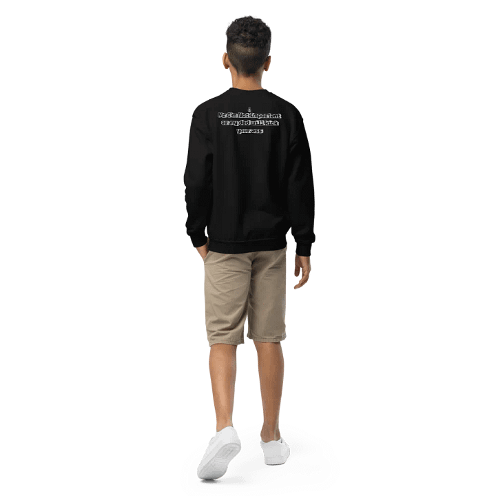 My Dad will kick your ass - Youth Crew Neck Sweatshirt - Mr I'm Not Important product image (1)