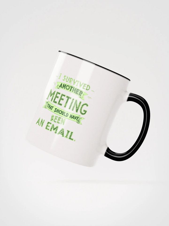 Email Meeting Survivor Ceramic Mug with Color Inside product image (21)