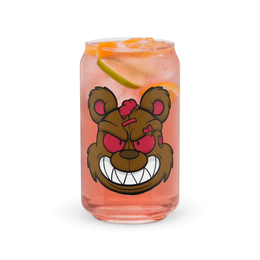 Horror Bear Head Glass Can product image (8)