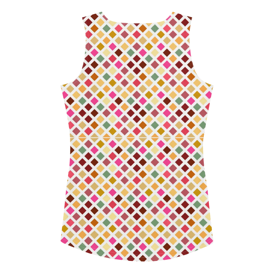 Colorful Square Pattern Design Tank Top - Ver 3 product image (2)