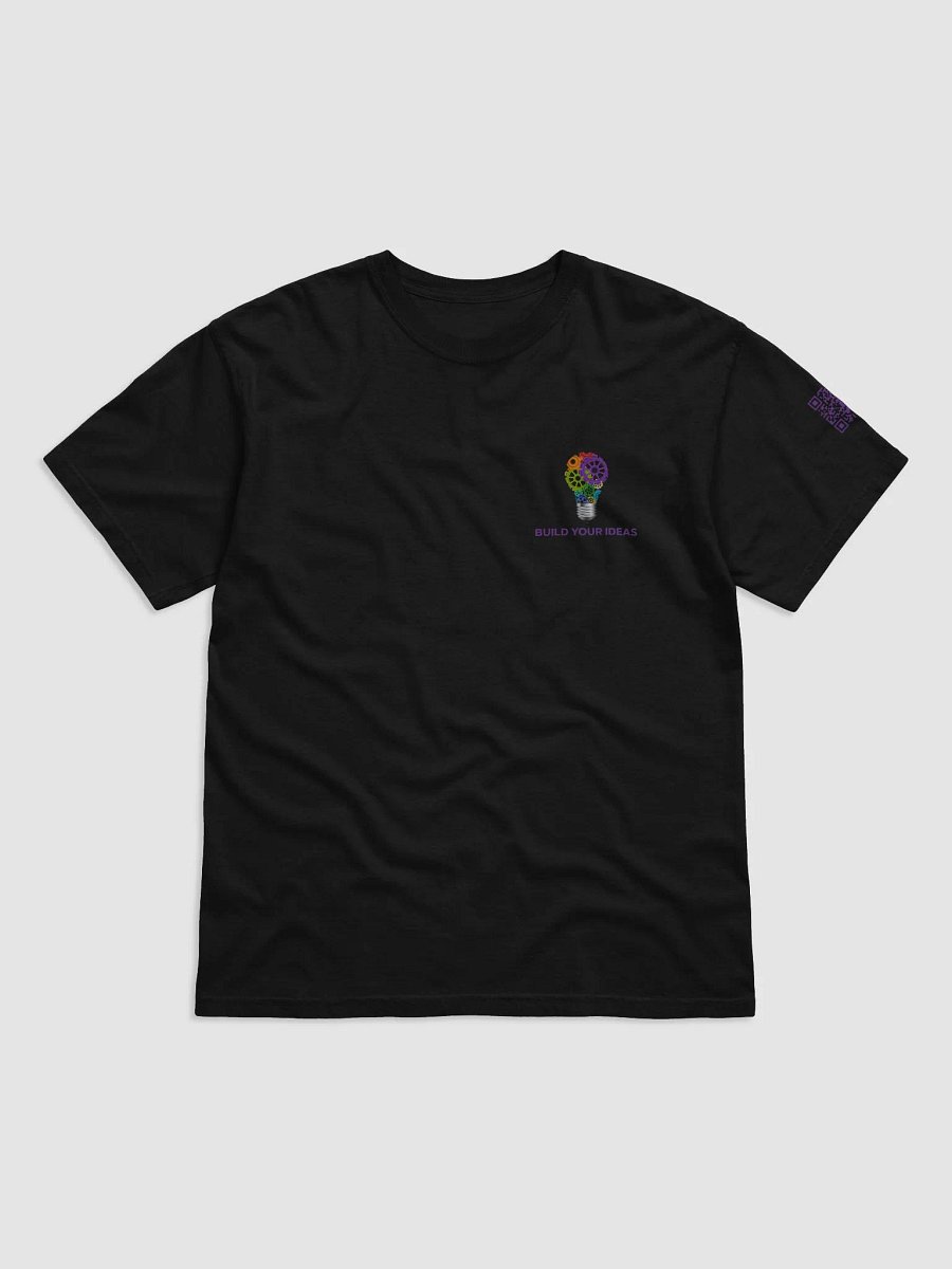 Build Your Ideas T-Shirt Black With Purple product image (1)