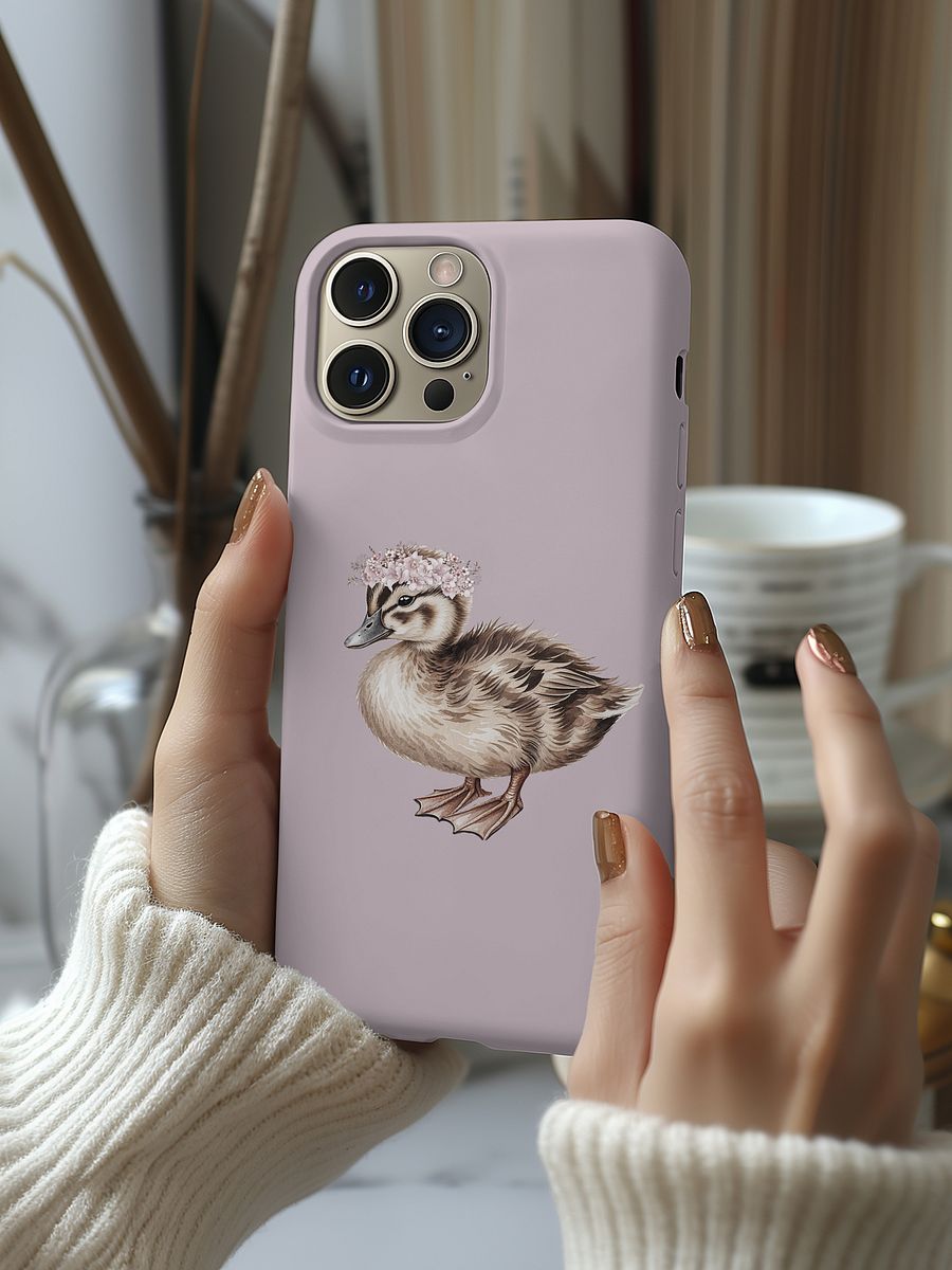 TINY DUCK FLOWERCROWN - COTTAGE PHONE CASE - TOUGH CASE product image (6)