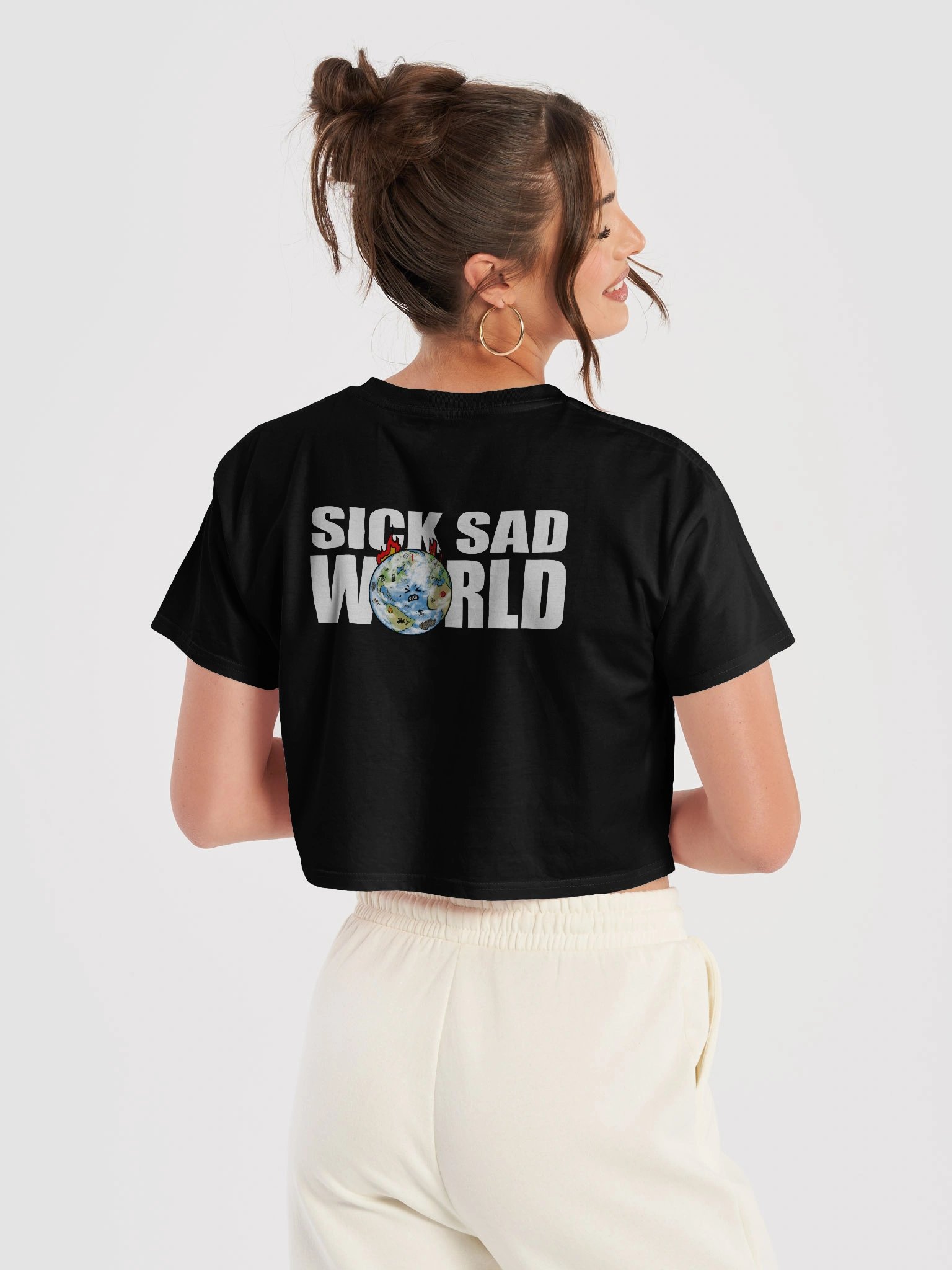 Existential Dread/SickSadWorld Crop Tee product image (7)