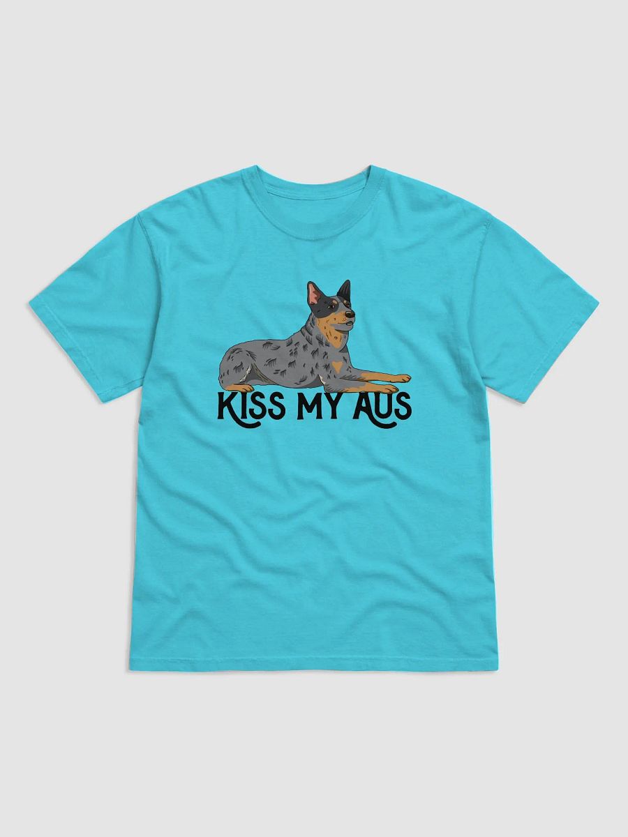 Kiss My Aus T-Shirt of an Australian Cattle Dog | Funny T-Shirt for Blue Heeler and Herding Dog Owners product image (4)