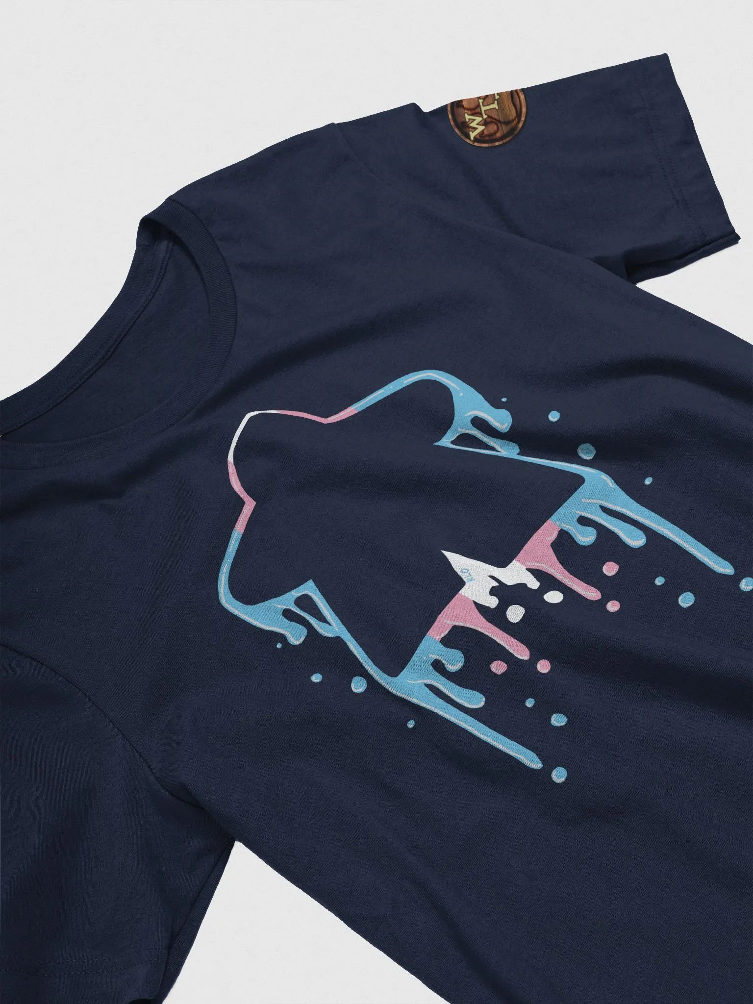 Drippy Trans Pride Meeple T-Shirt product image (1)